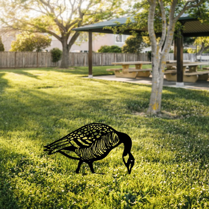 Aberto Design Goose 02 Decoración de Exterior Negra